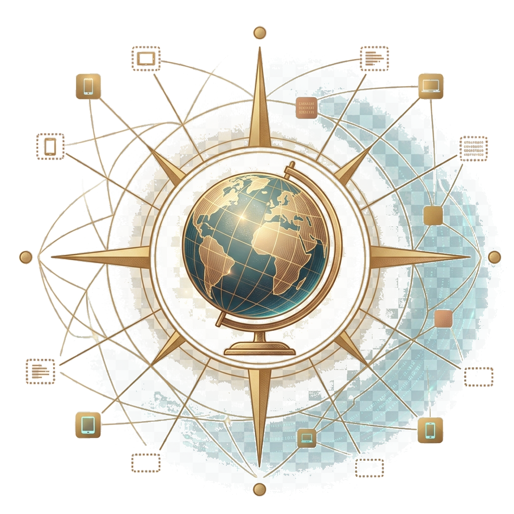 ChronoGlobe globe and compass store artwork